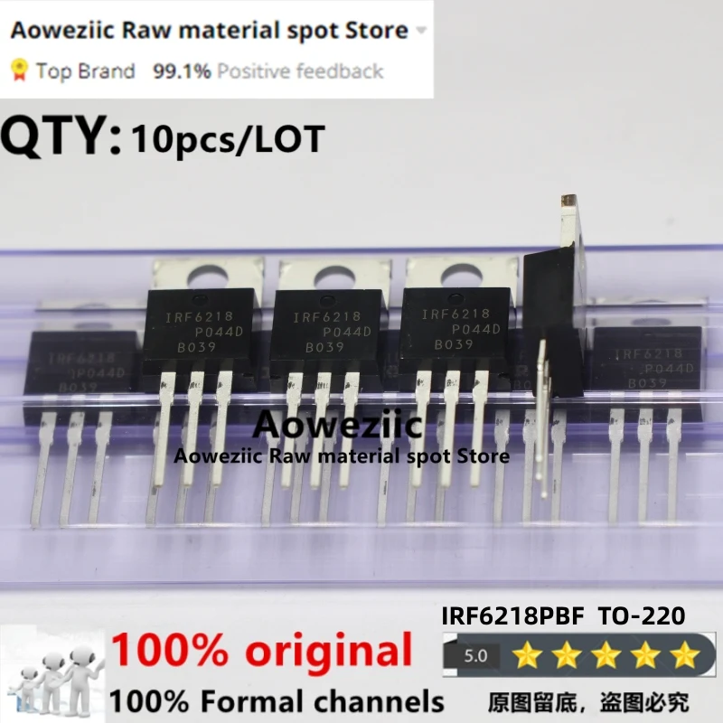 Aoweziic  2020+  100% New Imported Original  IRF6218PBF IRF6218 TO-220 P Channel Field Effect Transistor 27A 150V