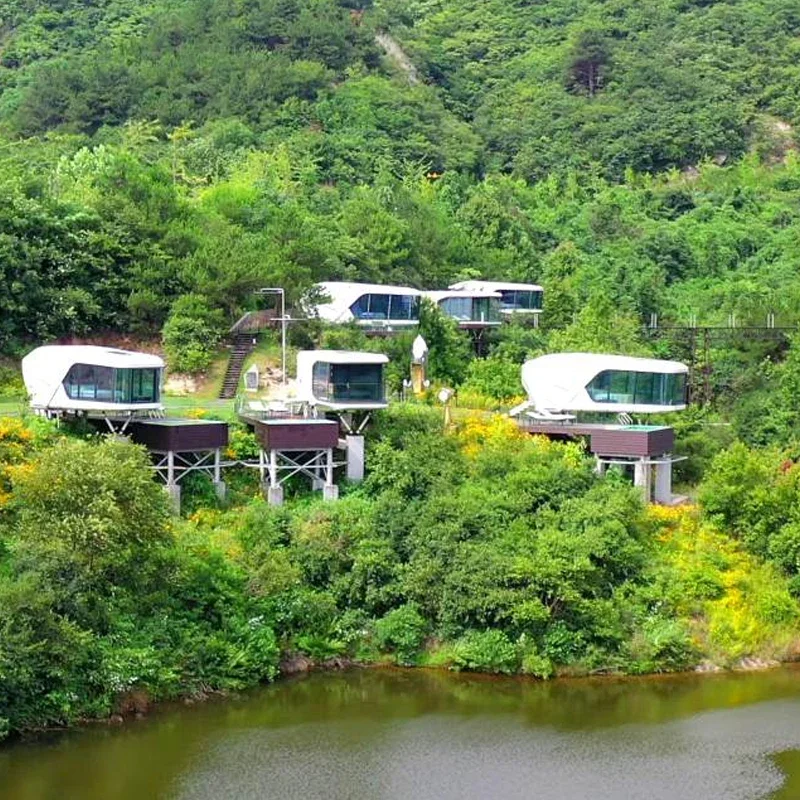 Internet celebrity mobile apartment, space capsule, outdoor finely decorated house