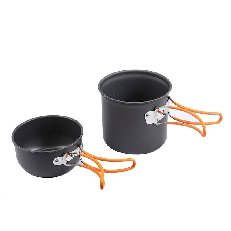 Camping bowl, water cooking pot, outdoor folding bowl, tableware set, suitable for travel, picnic, fishing and camping equipment