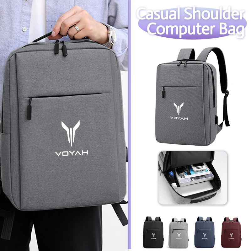 حقيبة ظهر للكمبيوتر المحمول بشعار السيارة حقيبة سفر مقاومة للماء حقيبة أعمال للرجال حقيبة ظهر لـ Dongfeng Voyah Dreamer Free 2021 2022 2023 2024 #1