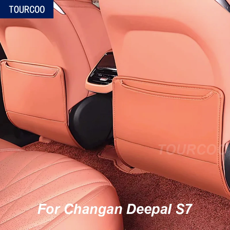 

For Changan Deepal S7 2023 Seat back Protectors Leather Anti-kick Protective Covers