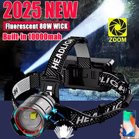 1000000LM Most Powerful LED Headlamp Sensor Head Flashlight High Power Headlight 18650 Rechargeable Head Lantern Fishing Camping