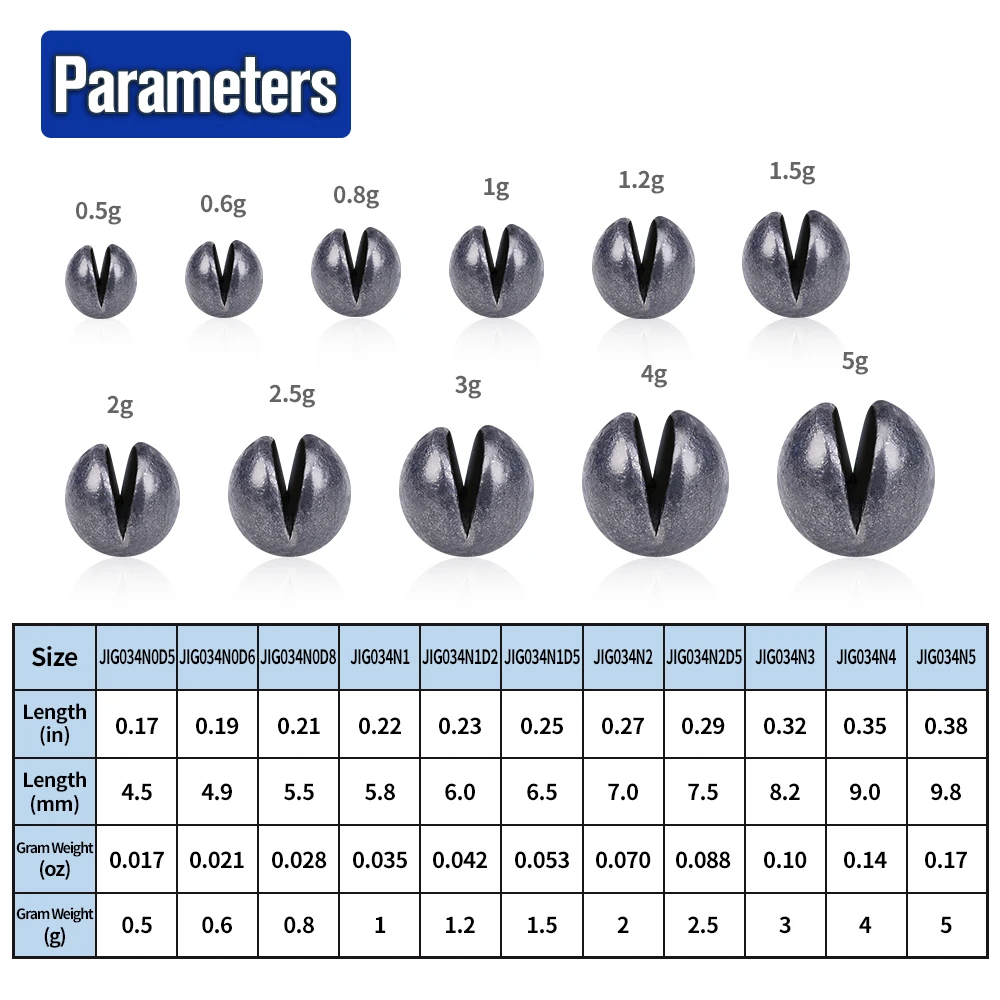 PROBEROS 100 قطعة 0.5 جرام-5 جرام قابل للتعديل سبليت النار الغطاسون الصيد الأوزان باس سمك السلور معالجة اكسسوارات المياه المالحة المياه العذبة Pesca