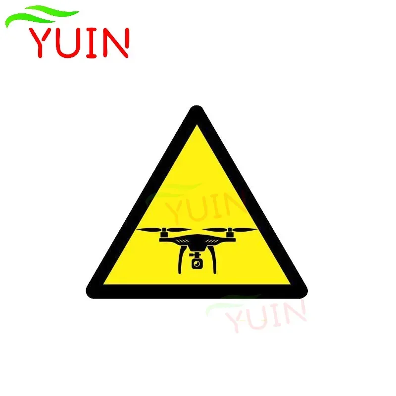 

Warning Car Sticker Caution Drones Decals Cars Accessories PVC Decorative Waterproof Sunscreen High-quality Stickers 11*10cm