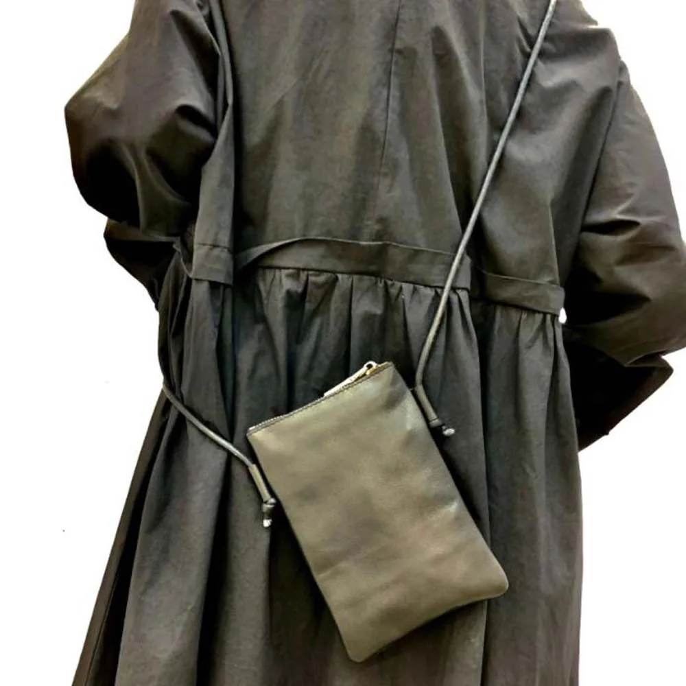 Small Genuine Leather Phone Purse Bag 100% Cowhide Leather Shoulder Bag Mini Women Crossbody Multi Purpose Trendy Purse