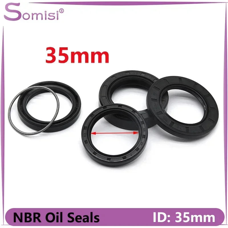 ID 35mm NBR Oil Seal  TC-35*42/45/48/50/52/55/60/65/68/70/80/86*5/6/7/8/10/12mm Nitrile Rubber Shaft Double Lip Oil Seals Gasket