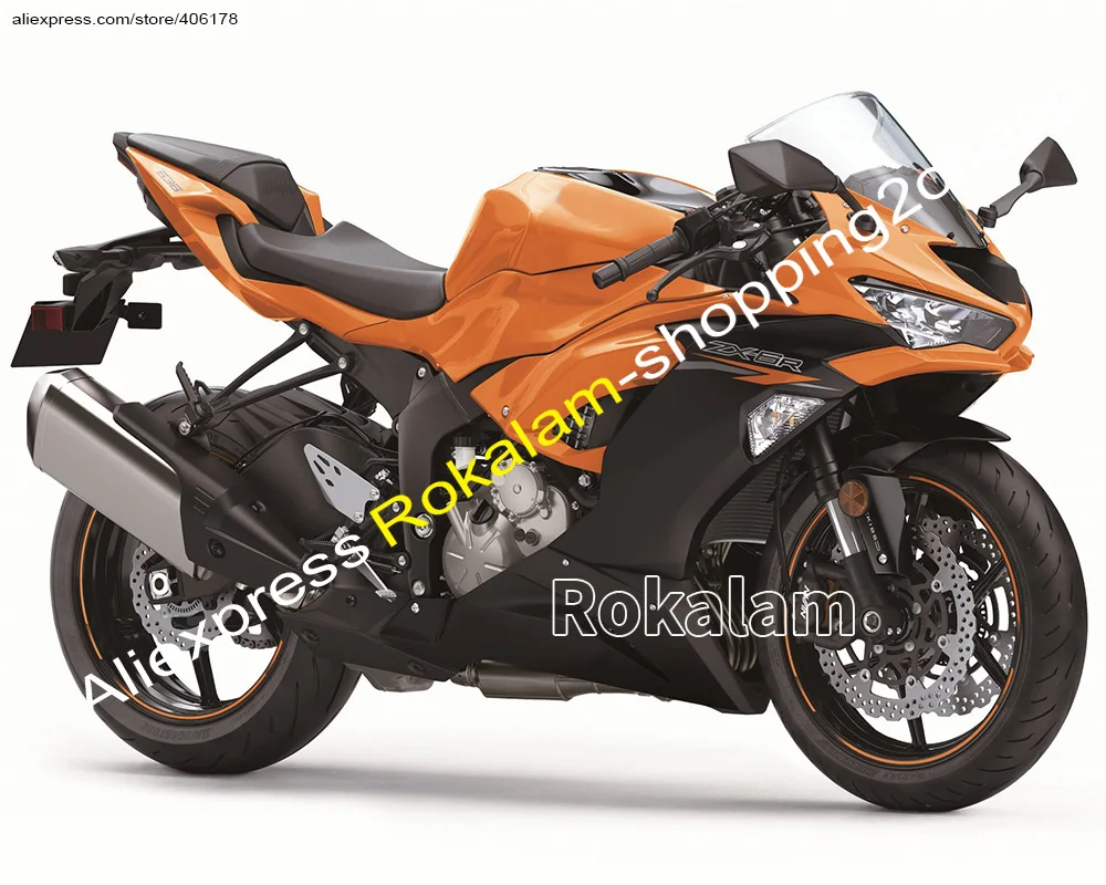 

For Kawasaki Ninja ZX-6R 2019 2020 2021 2022 ZX6R 636 ZX636 20 21 Orange Aftermarket Motorbike Fairing (Injection Molding)