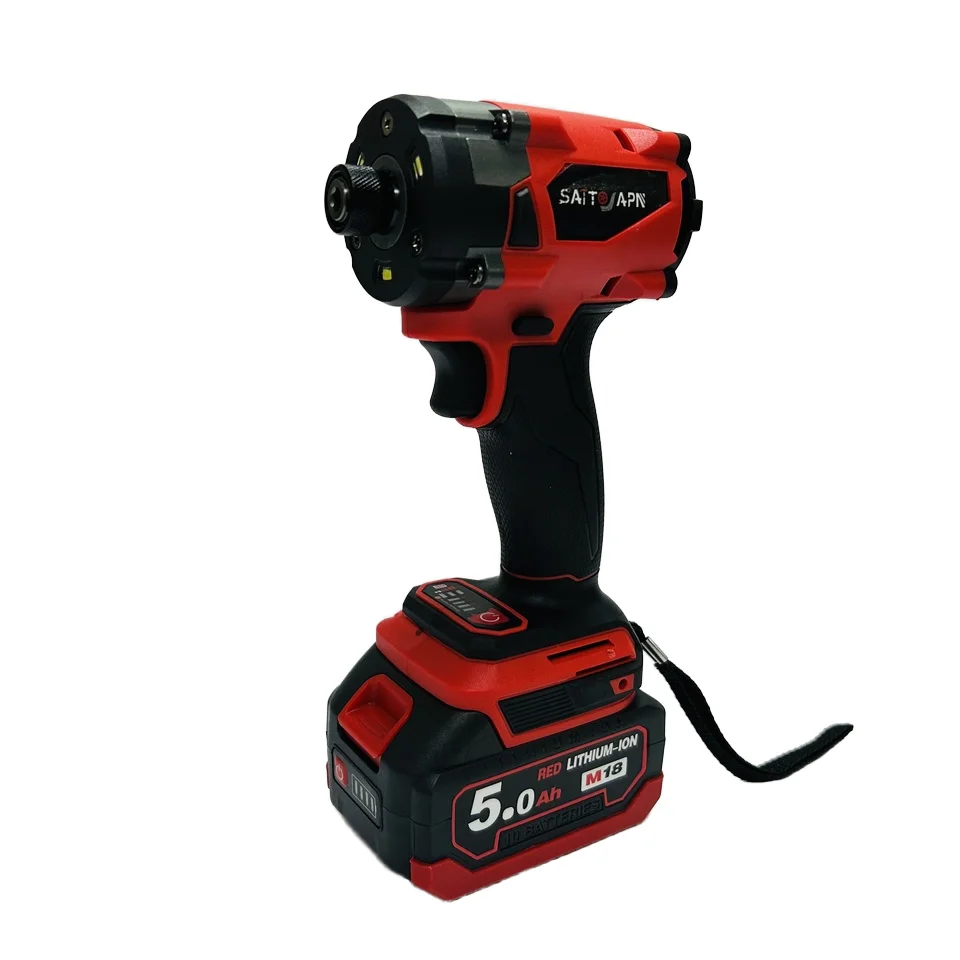 Heavy  Brushless Impact Wrench with LI-Ion Battery Truck Repair Professional Lithium Battery Wrench Screwdriver