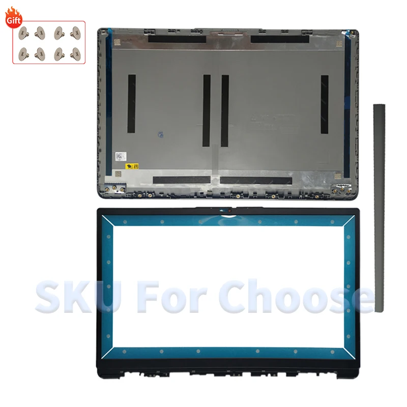 ملحقات الكمبيوتر المحمول باللون الرمادي الفضي لجهاز IdeaPad 1-15IJL7 1 15IAU7 1 15ALC7 1 15IGL7 2022 حافظة بديلة