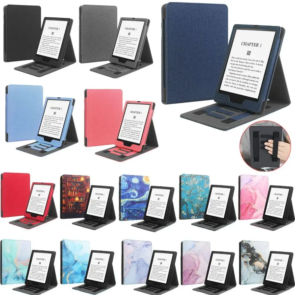 Dual Hand Strap e-Reader Stand Case Auto Wake/Sleep 11th Generation M2L3EK Protective Shell 6.8 inch for Kindle Paperwhite 5