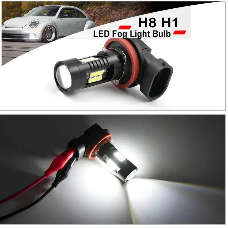 2Pcs LED H11 H8 Led Bulb Car Fog Light H4 Led Bulb H8 3030 21led 6000K-6500K Lights 12000Lm Auto Fog Lamp New