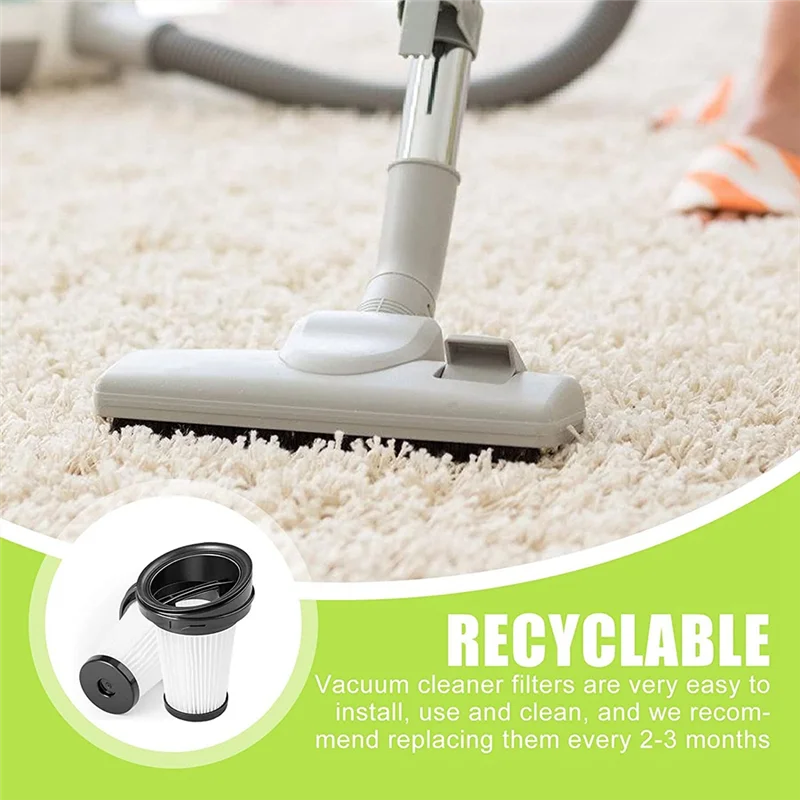 8 Handheld Vacuum Cleaner Filters, for Grundig Vch 9629 Vch 9630 Vch 9631, Vacuum Cleaner Filter with Cleaning Brush image 4
