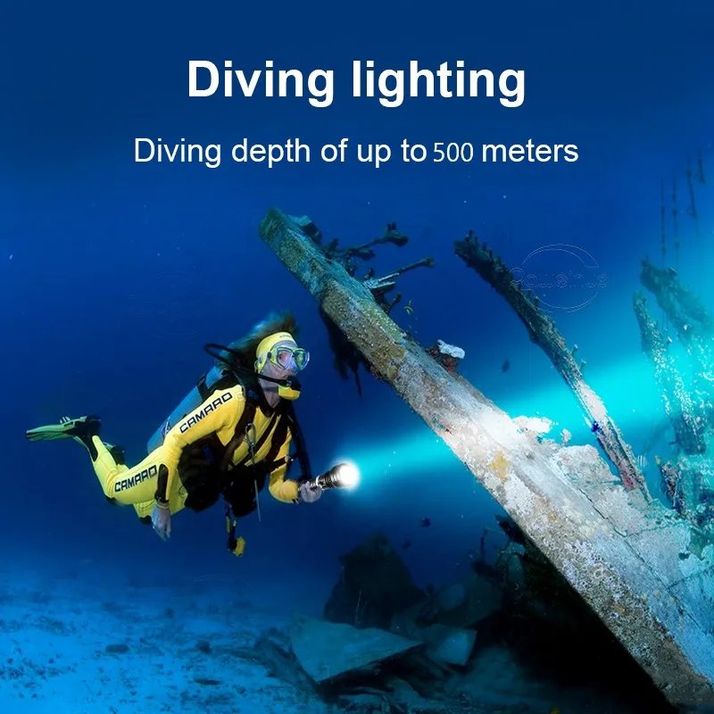 Professional Diving Flashlight XHP90 Powerful Underwater Lamp IPX8 Waterproof LED Torch High Power Flashlight Scuba Diving Light