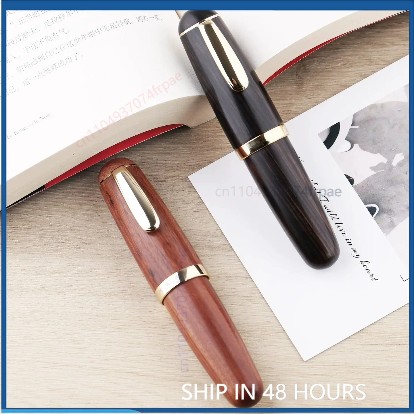 For MAJOHN Q1 Solid Wood Chubby Mini Fountain Pen Cute Designer Fine Nib Men Women Journal Stationery
