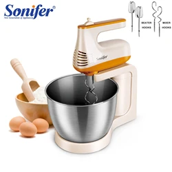 Sonifer 3.5L mikser na stojaku pomoc kuchenna Blender do żywności Cream Whisk ciasto miksery z misą ze stali nierdzewnej Chef Machine Charm