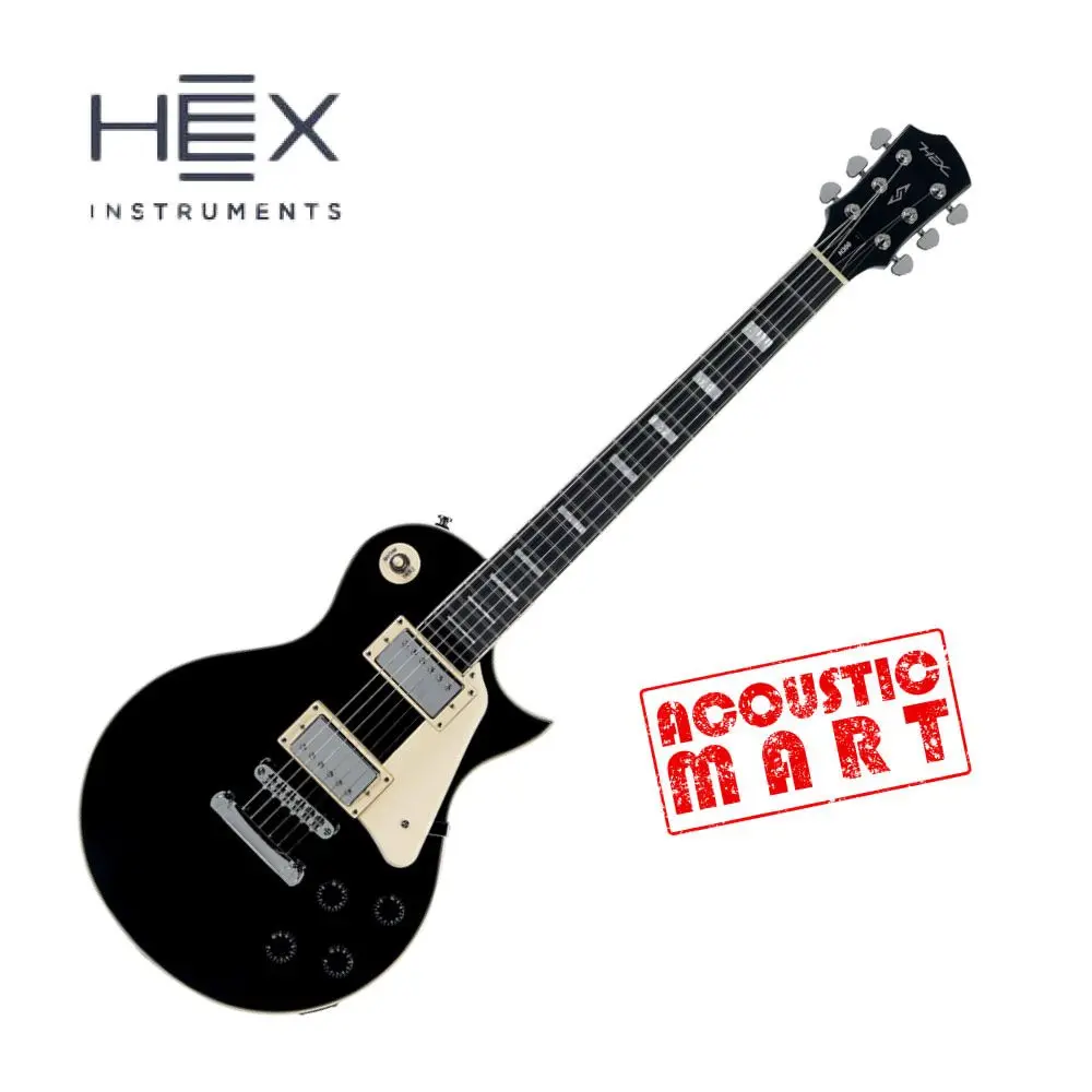 New model hex electric guitar H300 SG/BK Black