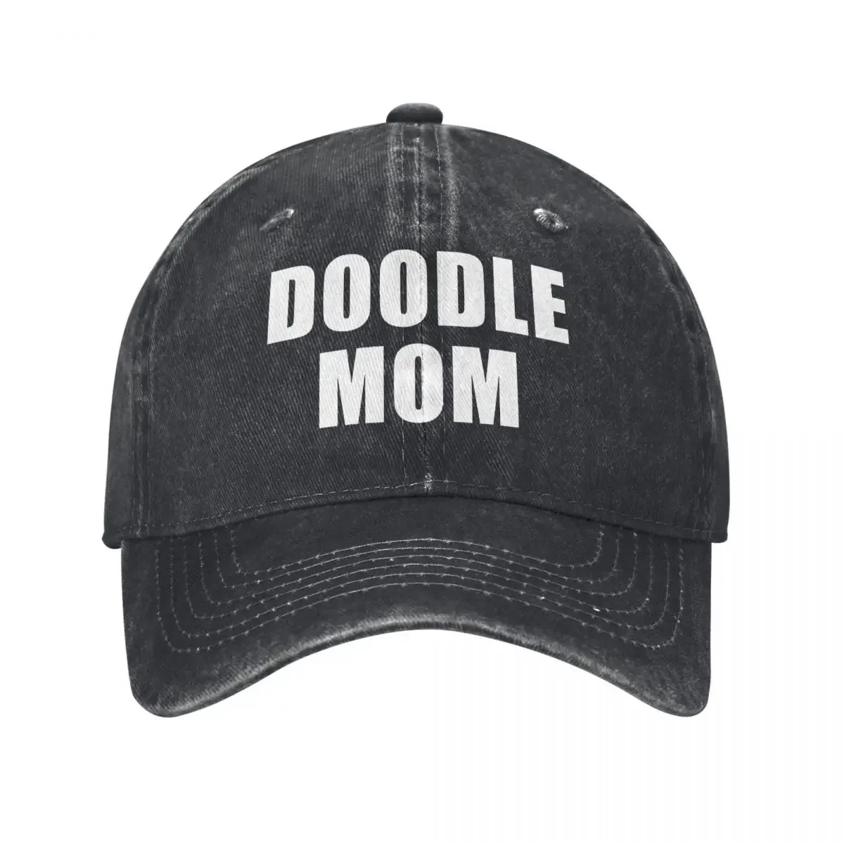 Doodle Mom, Dog Animals, Poodle denim Hat Outdoor Adventures Golf Hat Baseball Cap Men