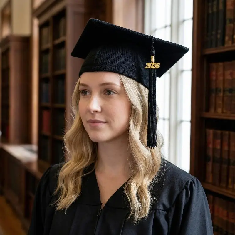 Neutral Graduation Dress Hat 2026 Graduation Hat Tassel Headwear High School and Bachelor's Degree Hat