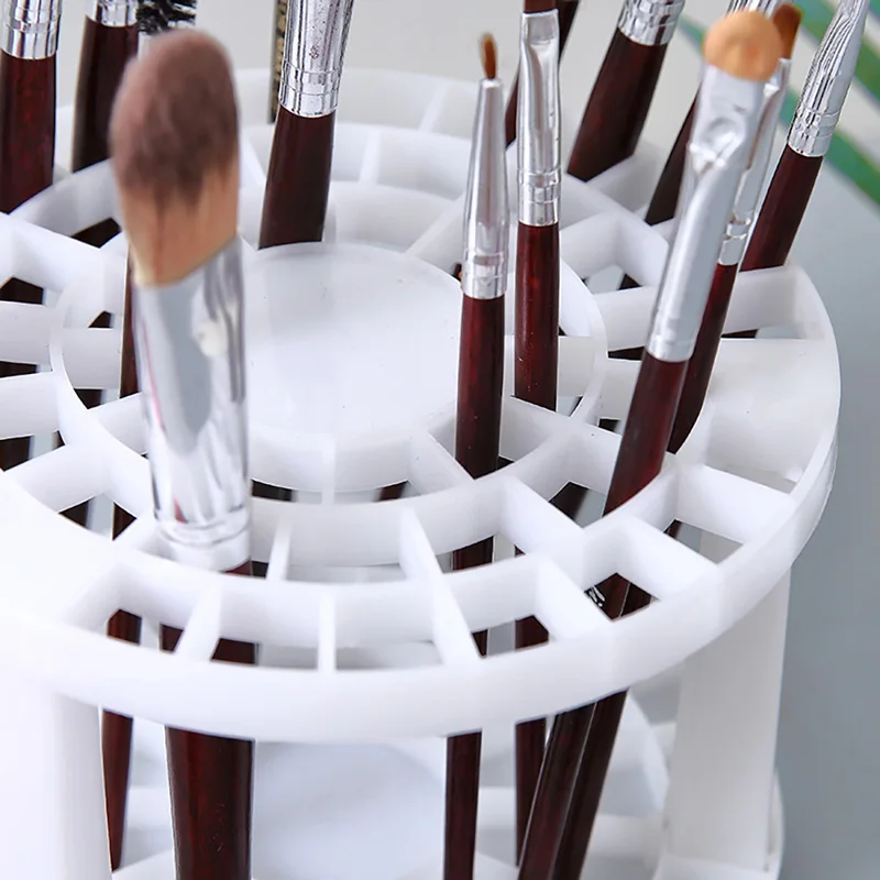 Makeup Brushes Storage Large-Capacity Cosmetic Brush Holder Air-Dry Stand Rack