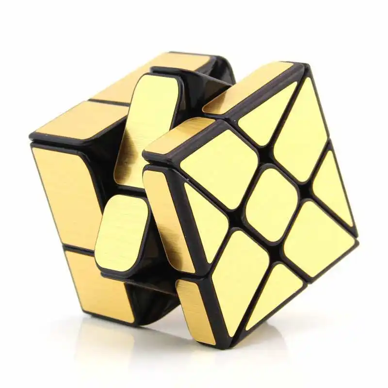 Specchio Mulino A Vento Cubo 3X3X3 Senza Adesivo Speedcube Puzzle Educativo Rompicapo Giocattoli per I Bambini zauberwürfel кубик рубика