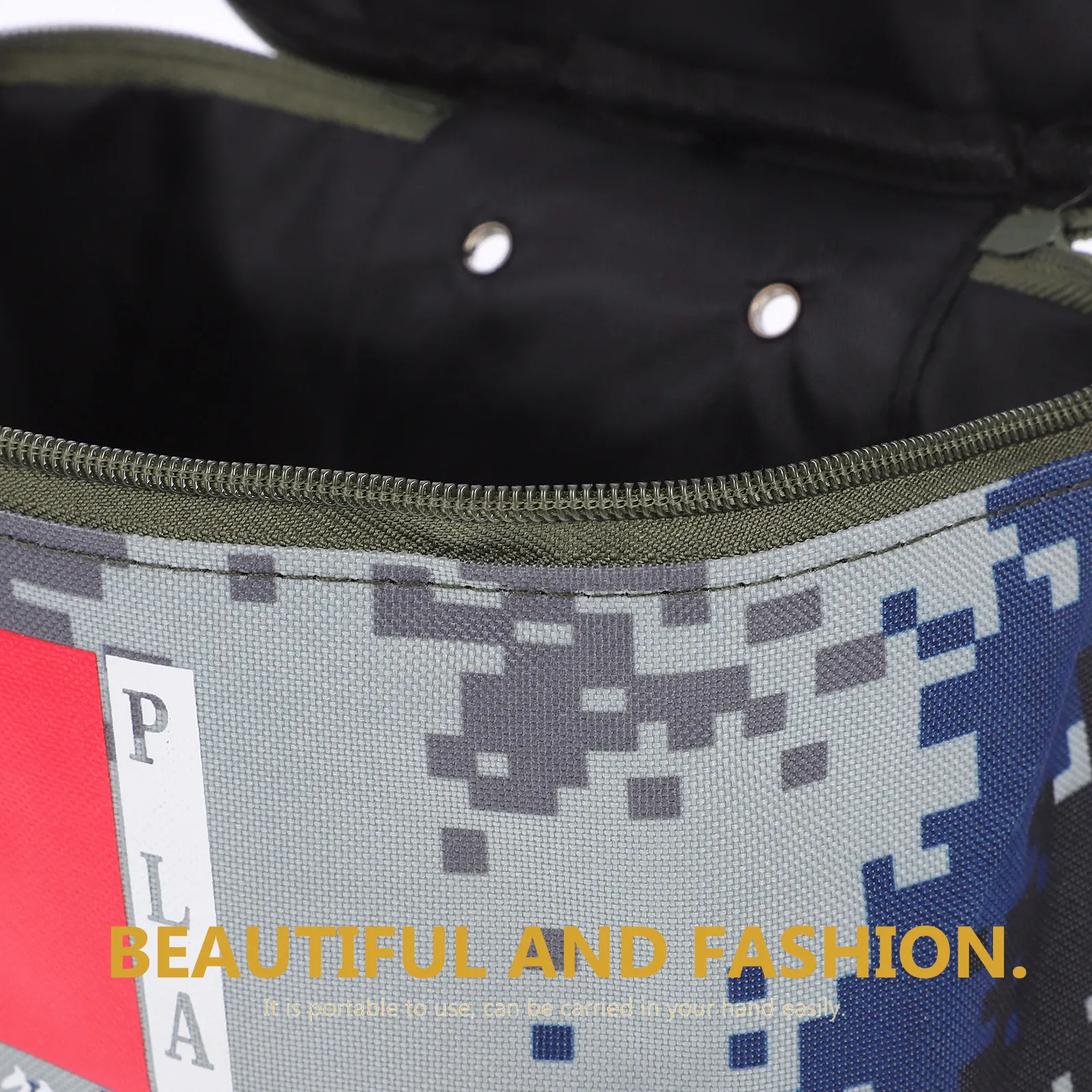 1Pcs Large Capacity Oxford Cloth Outdoor Tactical Storage Bag with Double Zipper Breathable Vent Portable for Camping Travel