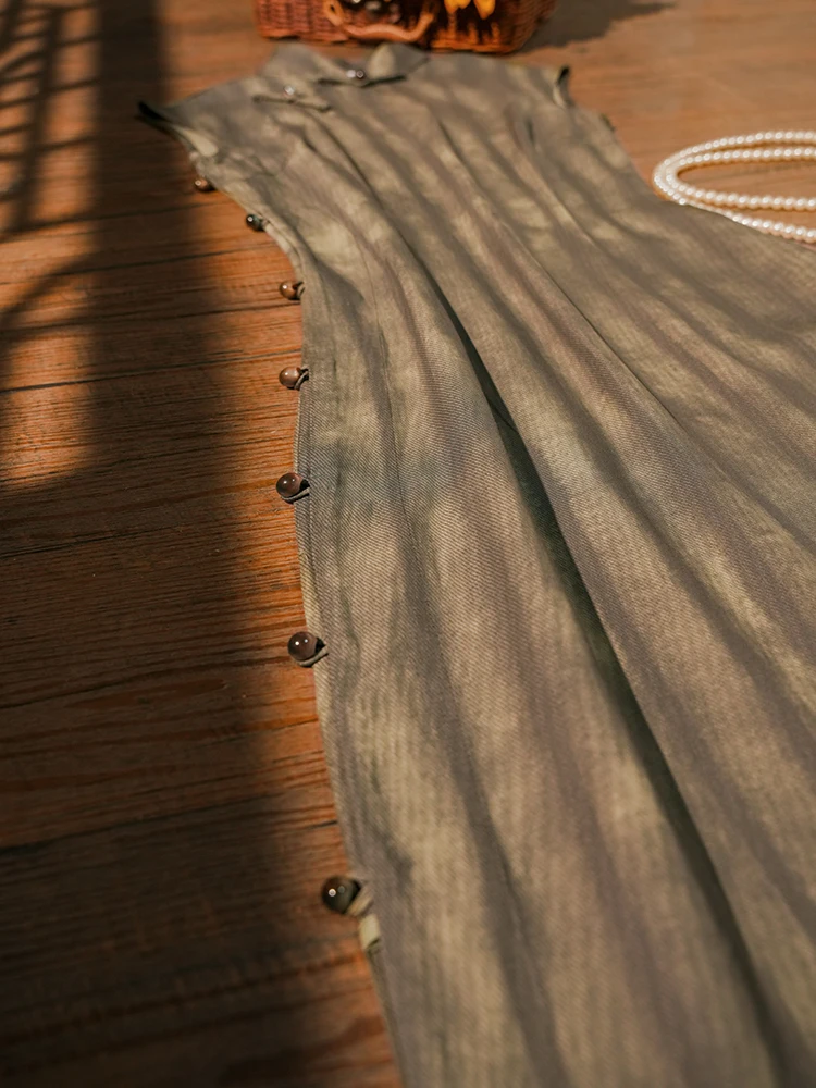 

U Cheng Diary: Новая летняя тонкая женская блузка в китайском стиле, выполненная по старинным технологиям, с эффектом похудения, на пуговицах по всей длине.