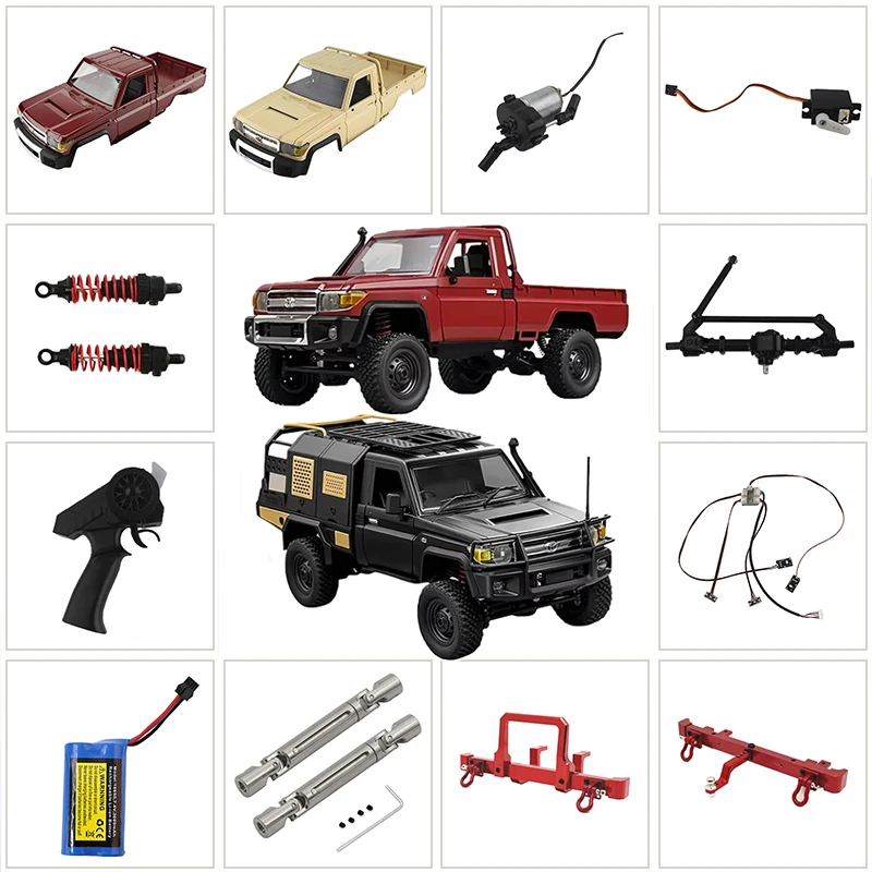 

mn82 rc accesorios MN82S MN82Pro Original Part 3000 mah battery bumper drive shaft shock absorber motor tire steering device