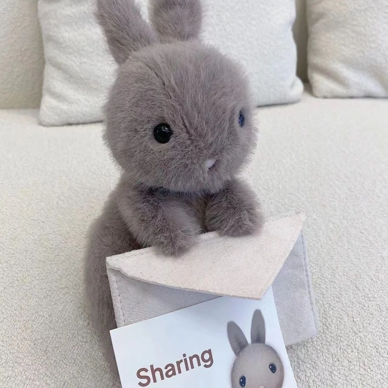 

19CM Cute and Creative Envelope Rabbit Plush Toy Soft and Soothing Can Hold Greeting Cards Birthday Gifts for Friends Rabbit