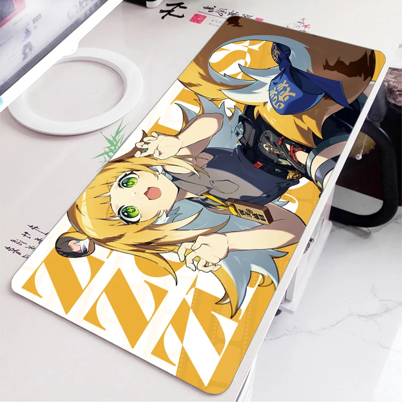 ZZZ Gaming Hoshimi Miyabi Mouse Pad Evelyn Yuzuha Anby Ellen Zenless Zone Zero Keyboard Desk Mats XXL Anime Girls Mousepad image 5