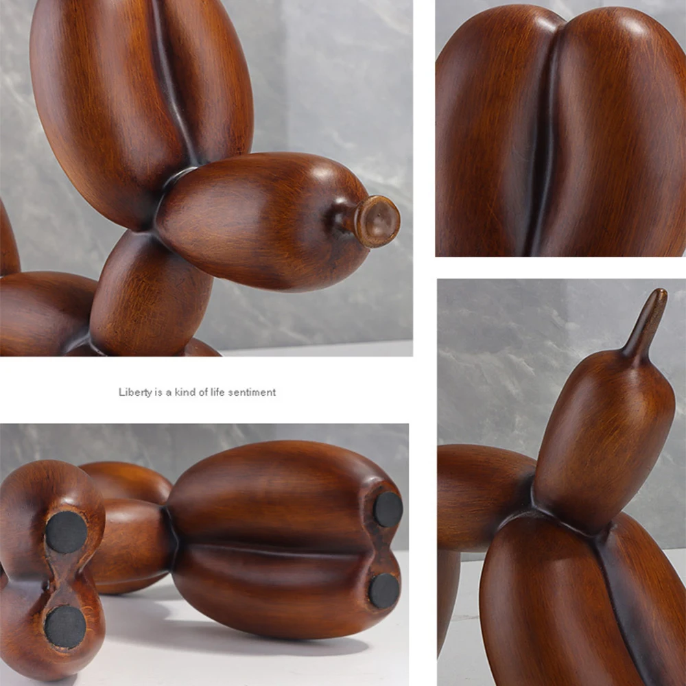 نحت على شكل كلب بالونات راتنج ، منطاد إبداعي ، زخرفة تجريدية ، تمثال لغرفة الدراسة ، ملحقات مكتب منزلي ، ديكور مهرجان