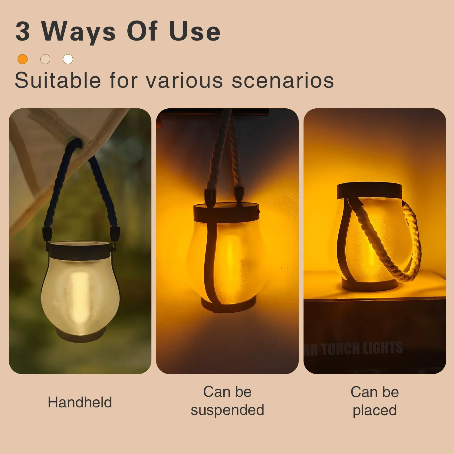 Solar Flame Hanging Lanterns 2