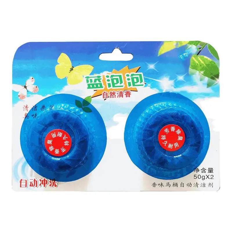 Toilet Bowl Cleaner Tablets 2 Pack Bathroom Toilet Cleaning Tabs Refreshing Bathroom Toilet Cleaning Tabs Automatic Toilet Bowl