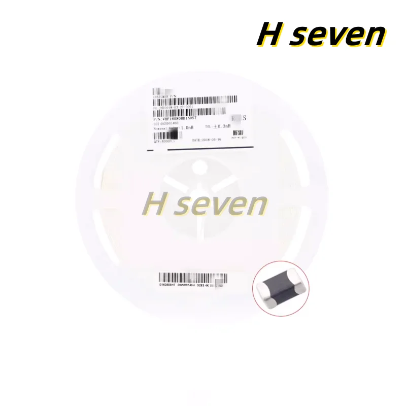 50pcs 0603 SMD inductance 820NH/1/2.2/4.7/5.6/10/15/22/47UH laminated inductance