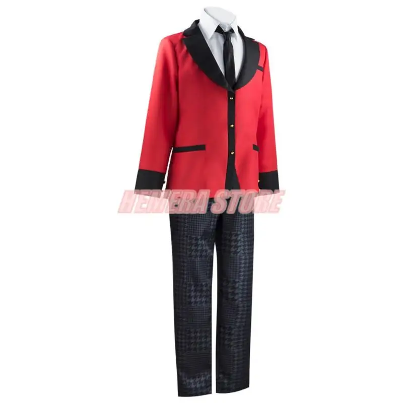 Anime Kakegurui Suzuki Ryota Cosplay Kostüm zwanghafte Spieler Schuluniformen Ryota Perücken Halloween Cosplay Kostüme für Männer