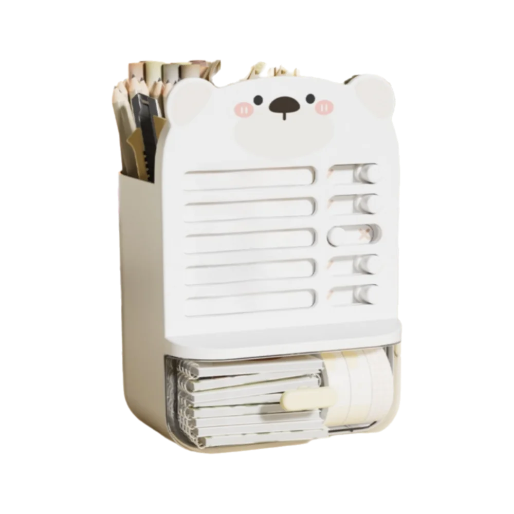 

Large-capacity Self-discipline Pen Holder Clear Drawer To Do List Desktop Organizer Schedule List Multi-functional