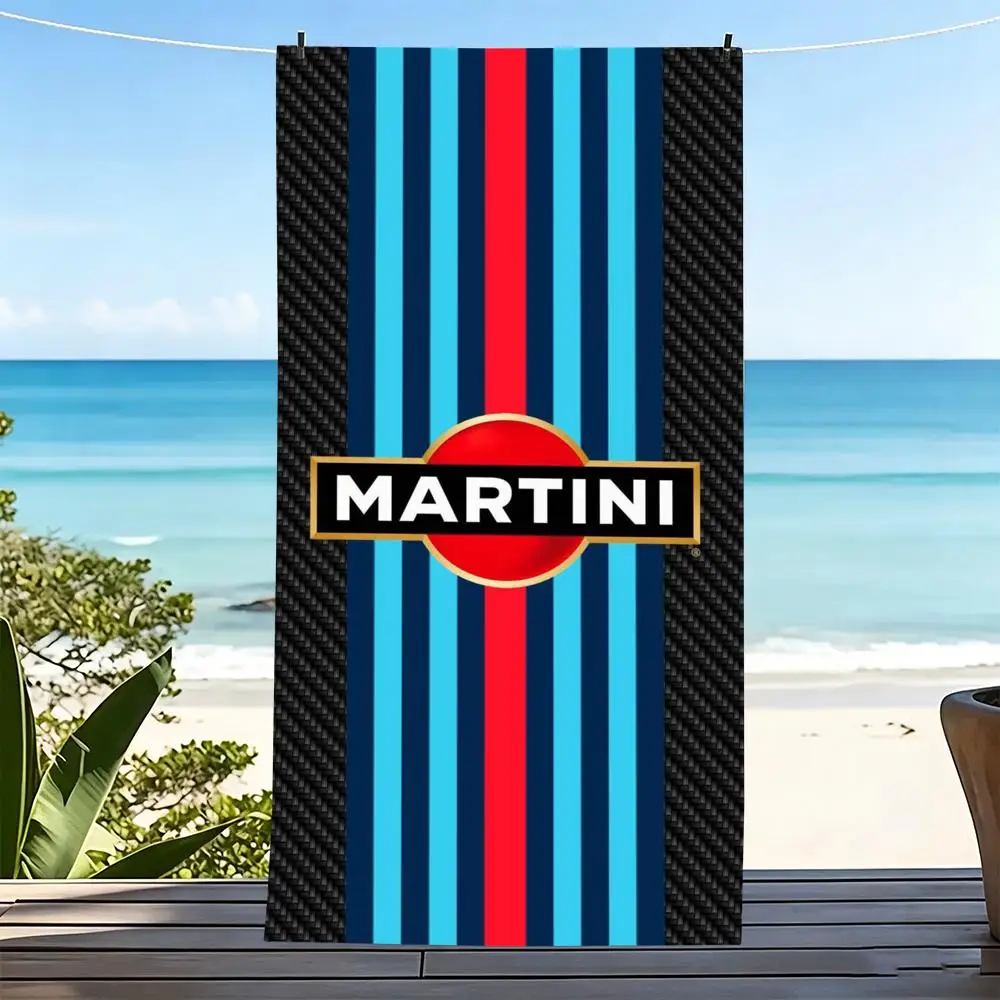 Brand M-Martini R-Racing L-Logo Towel Microfiber beach towel, quick-dry, sand-free, ultra-fine fiber, super soft.