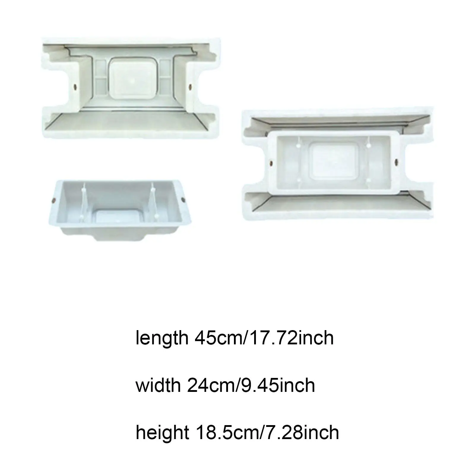 Reusable DIY Shaft Wall Block Model Plastic Circular Concrete Brick Form Making Tool for Inspection Well and Sewage System