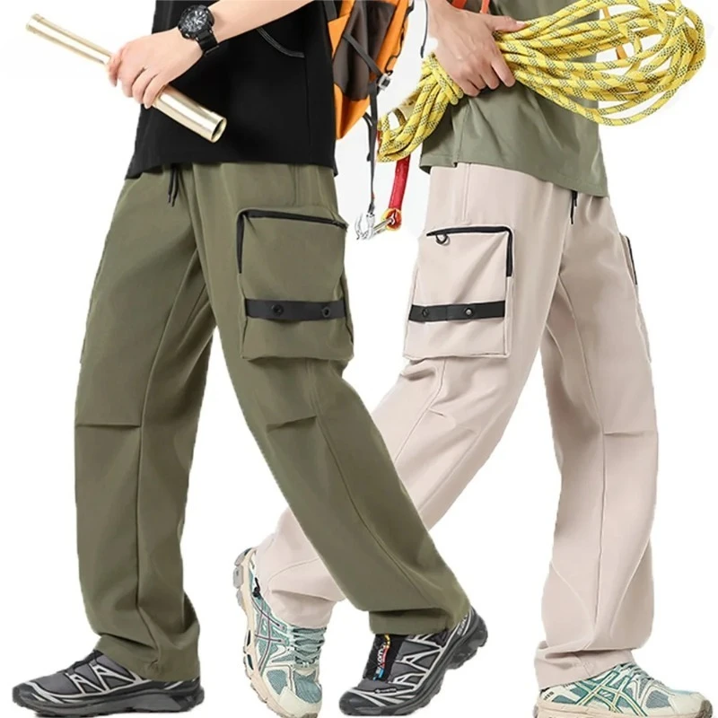 

Men's Casual Cargo Pants Workout Joggers Stretch Sweatpants Hiking Outdoors Drawstring Tactical Pants with Multi Pockets Joggers