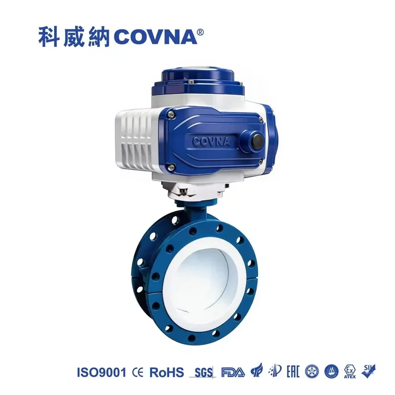 Covna B2Bclearance Sale Electric Rotary Actuated Lug Butterfly Valve: Class Stainless Steel, 4-20mA Modulation