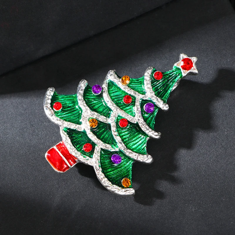 Exquisite Christmas Tree Brooches For Women Men Creative Enamel Pins Versatile Fashion Corsage Clothes Accessories Gifts image 5