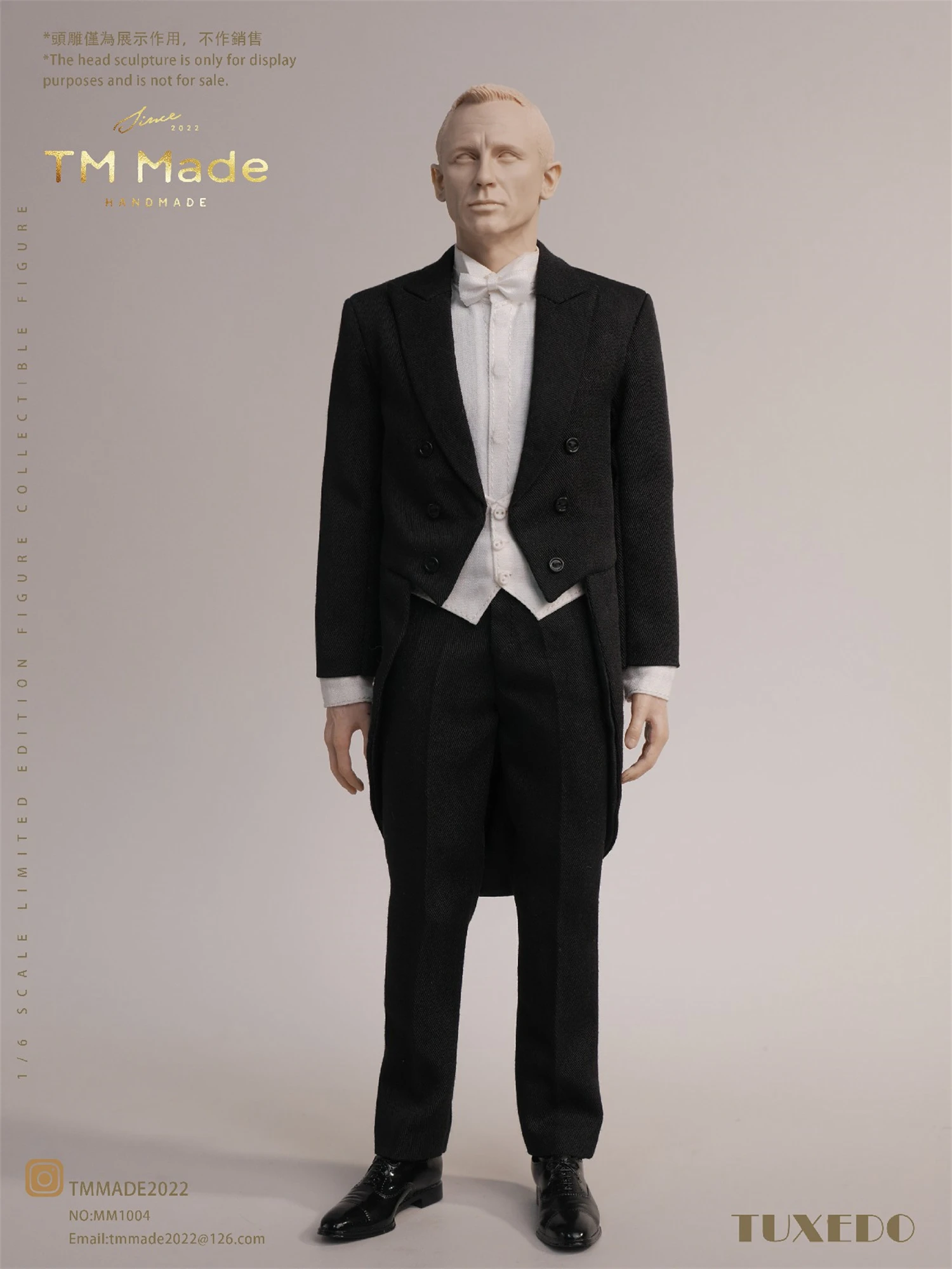 Terno smoking para homem, TM Feito NO:MM1004, 1:6 Vestuário Universal, Fit for Man, Action Figure, 12 pol