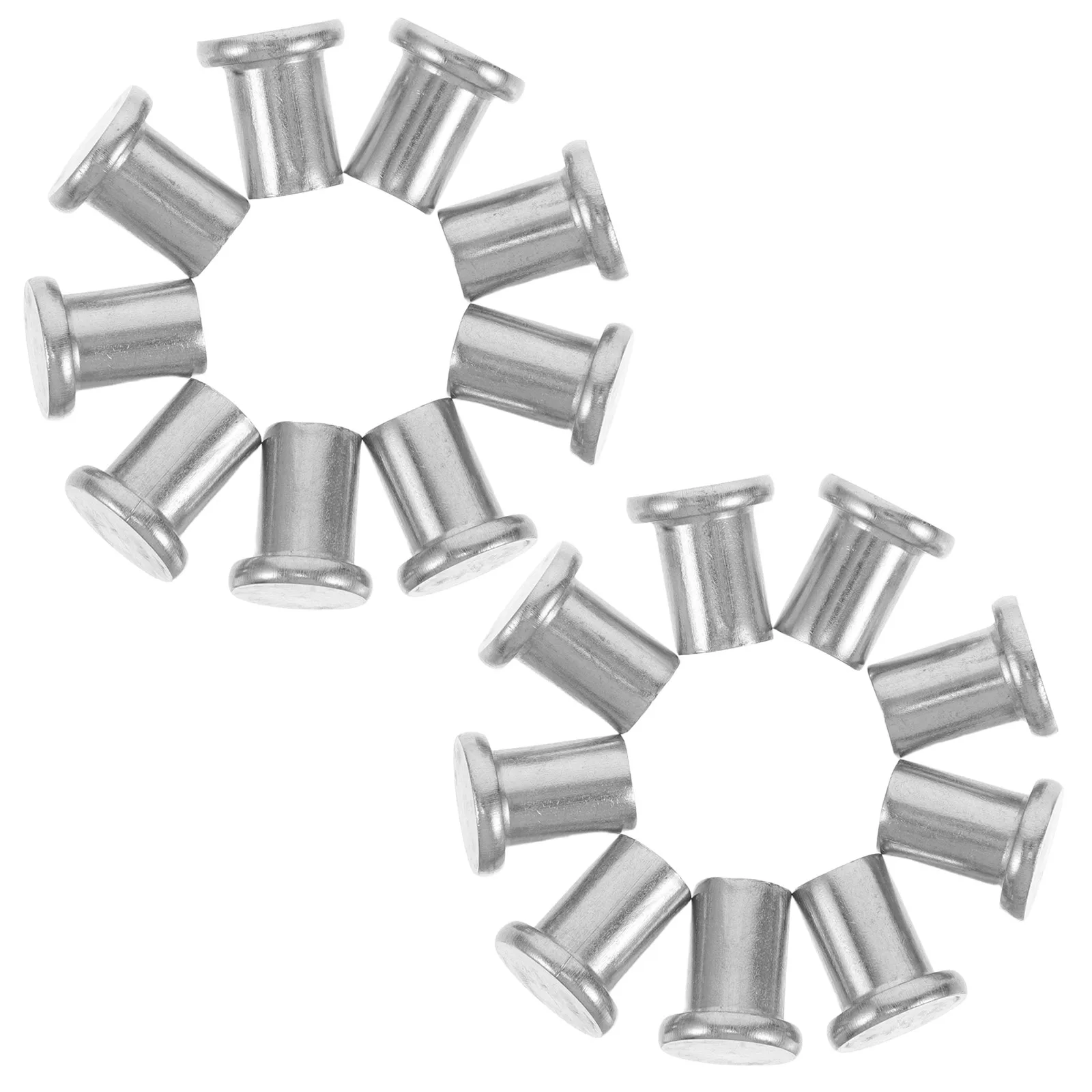 

20Pcs High Quality Stainless Steel Rivets Flat Head Solid Rivet Kit for DIY Crafts and Projects Rivet Kit Rivets for Wood