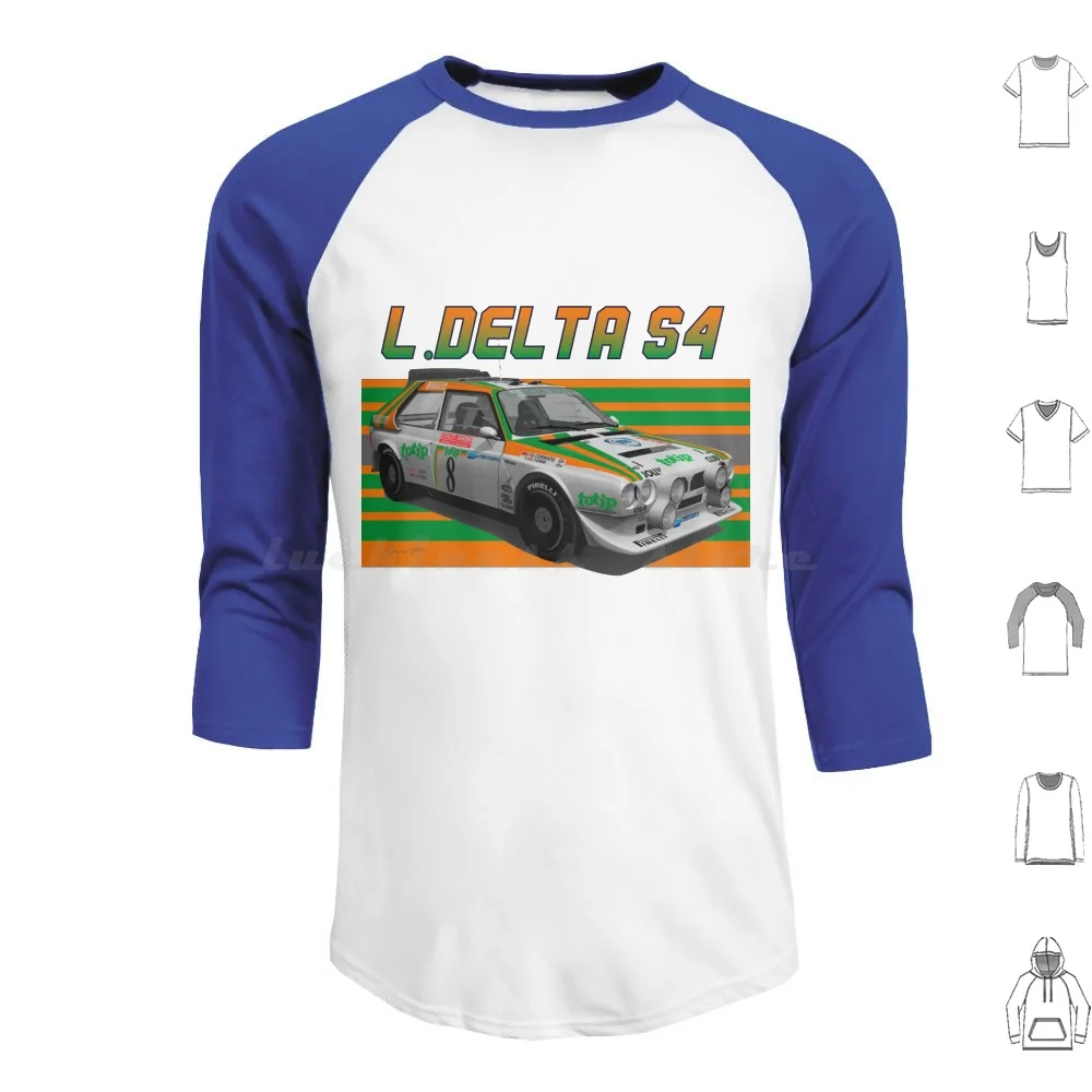 Lancia Delta S4 Group B Totip Hoodie Cotton Long Sleeve Rs200 Grpb Group B Rally Wrc 80s Shell 037 037 Rally Delta