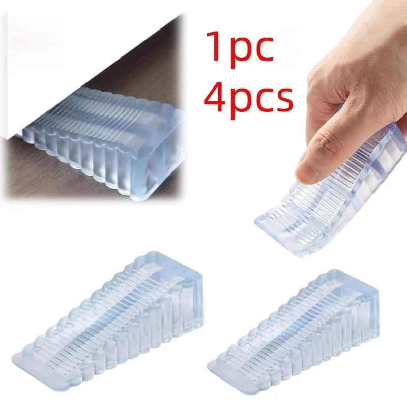 Tope de puerta de seguridad de 1/4 Uds., despedida al ruido del espacio del marco de la puerta, adecuado para bloques anticolisión fijos en hogares y oficinas