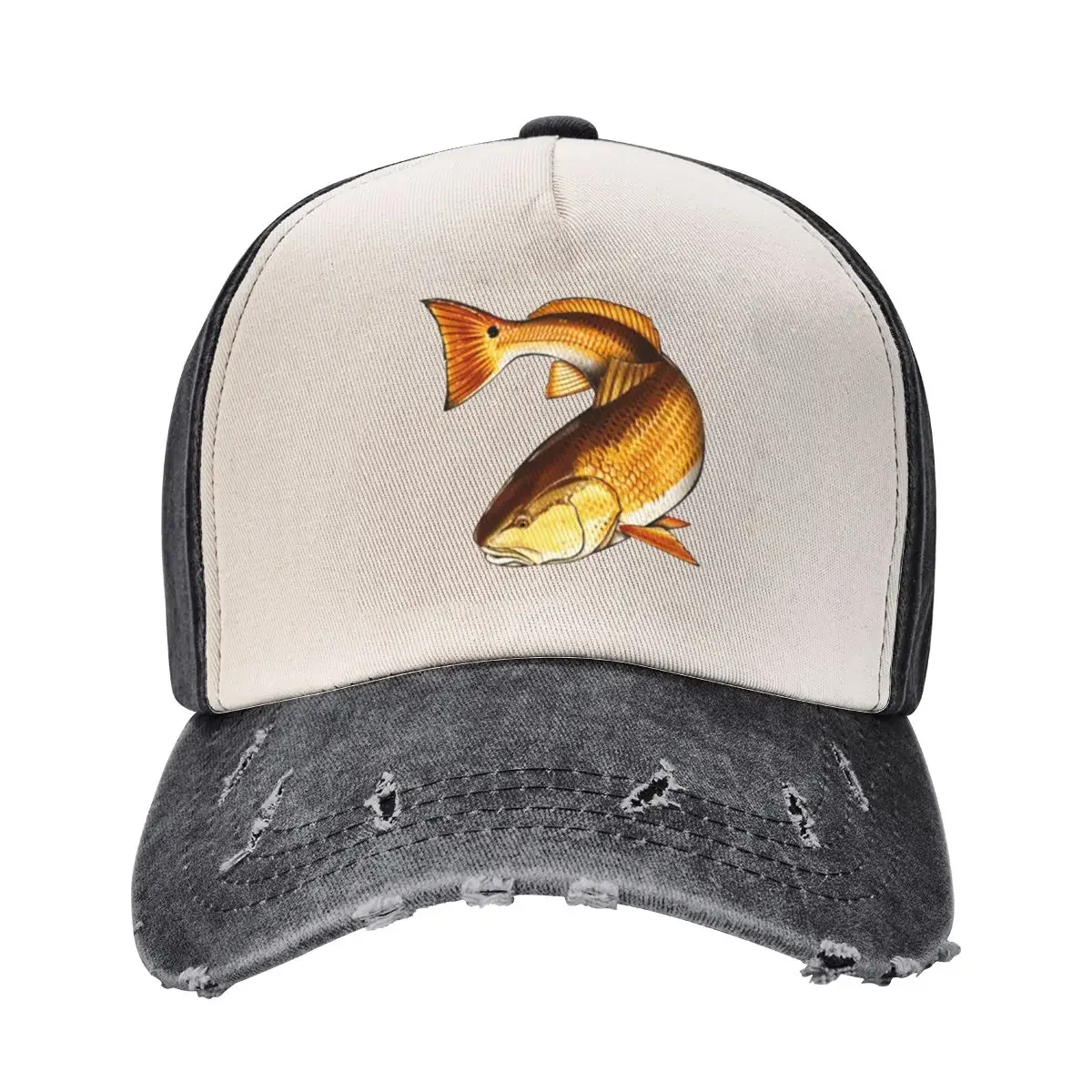 Redfish Fishing Lake River Fish Red Drum Channel Bass Puppy Drum Baseball Cap hard hat Luxury Brand Women's Beach Outlet Men's