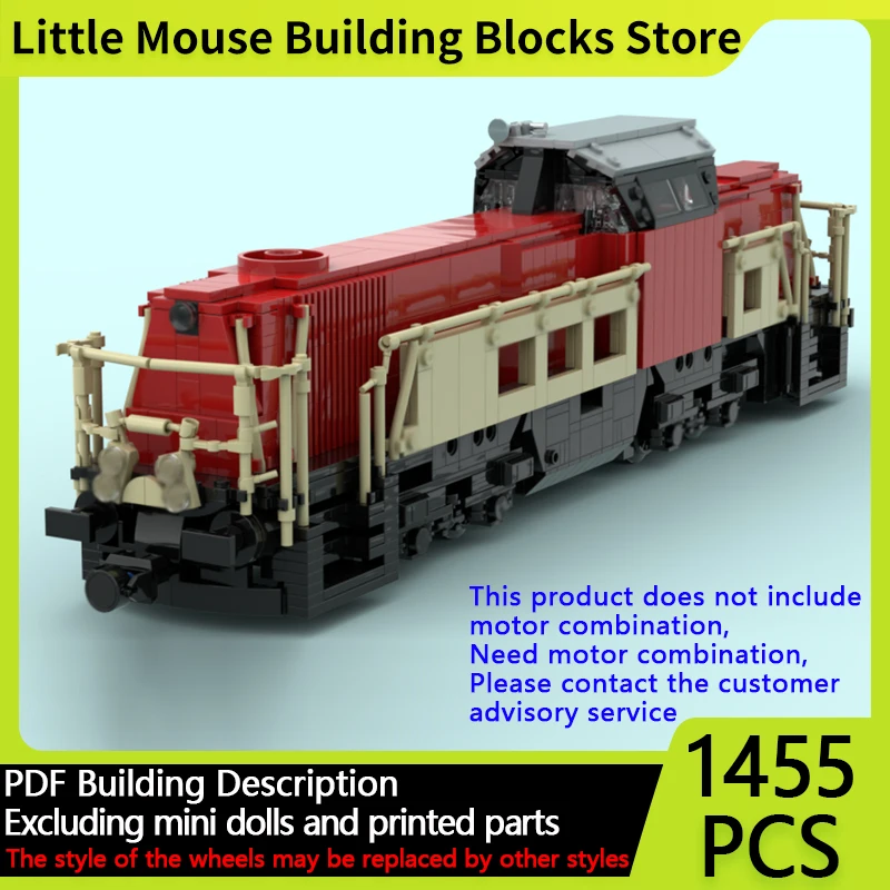 

City Car Model MOC Building Bricks Gravita 10 BB HZL Diesel Locomotive Modular Technology Gifts Holiday Assemble Children Toys