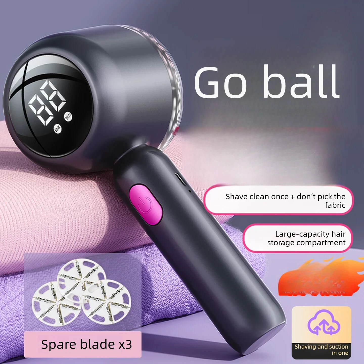 Non-Damage Electric Lint Shaver, Professional Dry Cleaner Fabric Defuzzer for Sweater, Long Battery Durable Graduation Gift