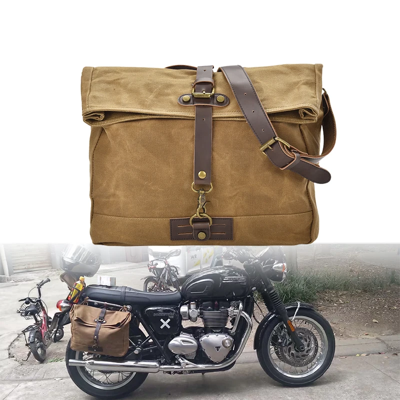 

Съемная мотоциклетная сумка, водонепроницаемая мотоциклетная седельная сумка, боковая сумка, ретро седельные сумки большой вместимости, дорожный мотоциклетный багаж