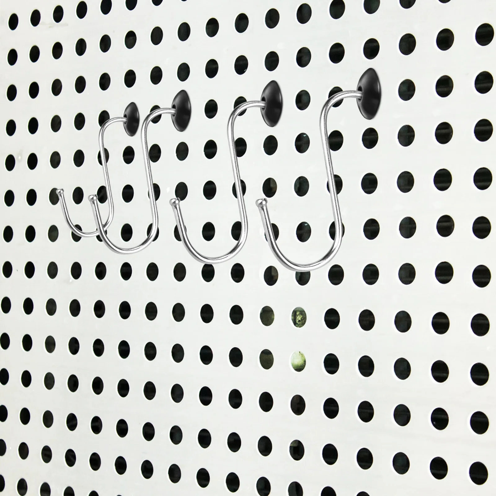 

120 pcs Waterproof Silicone Rubber Stopper Pegboard Hook Locks Threaded Design Reusable Garage Accessories Pegboard Organizer