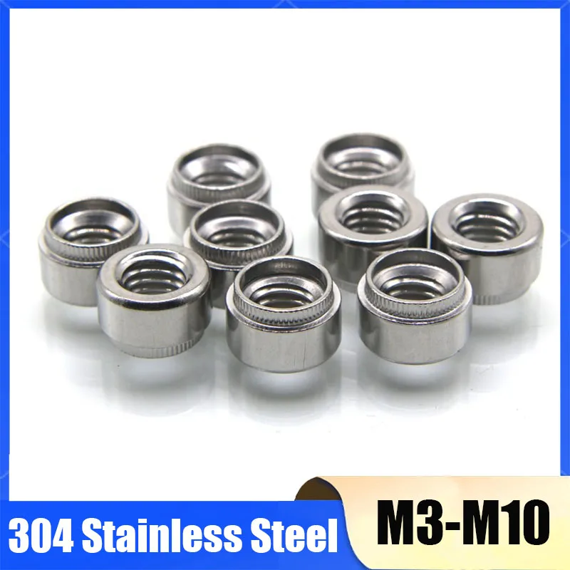 2-20Pcs 304 Stainless Steel Riveting Nut Press Riveting Riveting Nut Step Embossing Rivet Nut M3 M4 M5 M6 M8 M10